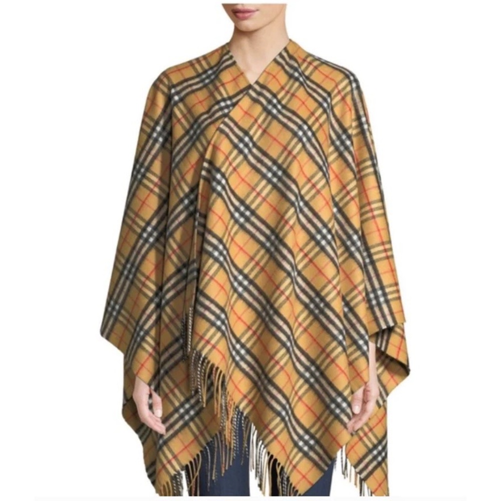 Burberry Vintage Check Collette Cape One Size